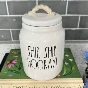 New Rae Dunn SHIP, SHIP, HORRAY! Baby Canister